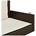 Panchina a Dondolo con Cuscini Marrone 119x56x48 cm Polyrattan - Foto miniatura 9