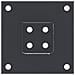 Basi per Pali Quadrati 12 pz 71x71mm Acciaio Verniciato Polvere - Foto miniatura 3