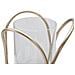 Portacandela Mf349 - Marrone - Metallo - 16x16x21,5 Cm - Foto miniatura 3