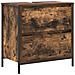 Set di mobili da bagno 5 pezzi in legno ingegnerizzato rovere affumicato - Foto miniatura 6