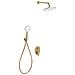 Set Doccia Da Incasso Con Soffione A Pioggia Tinguiririca Oro - Foto miniatura 2