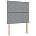 Letto a molle con materasso Grigio chiaro 120 x 200 cm Tessuto - Foto miniatura 1