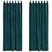 Tende con tende 2 pcs Verde scuro 140 x 260 cm Velluto - Foto miniatura 1