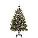 Albero di Natale artificiale pieghevole con coni Verde 120 cm - Foto miniatura 3