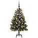 Albero di Natale artificiale pieghevole con coni Verde 120 cm - Foto miniatura 4