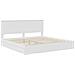 Letto con Contenitore Bianco 200 x 200 cm Legno multistrato - Foto miniatura 4
