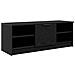 Mobile TV Rovere Nero 102 x 35 x 36,5 cm Legno multistrato - Foto miniatura 1