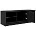 Mobile TV Rovere Nero 102 x 35 x 36,5 cm Legno multistrato - Foto miniatura 5