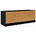 Mobile TV Rovere Nero 102 x 35 x 36,5 cm Legno multistrato - Foto miniatura 8
