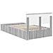 Struttura del letto con lo scaffale Grigio Sonoma 120 x 200 cm - Foto miniatura 9