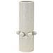 Vaso Bubbles In Ceramica Crema Con Sfere Decorative 15,5x41 Cm - Foto miniatura 1