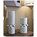 Vaso Bubbles In Ceramica Crema Con Sfere Decorative 15,5x41 Cm - Foto miniatura 5
