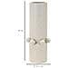 Vaso Bubbles In Ceramica Crema Con Sfere Decorative 15,5x41 Cm - Foto miniatura 6