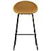 Set Di 2 Sgabelli Alti Vkh1088-giallo-metallo-50x50x98 Cm - Foto miniatura 2
