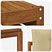 Set divani 10 pcs Naturale e Beige Legno di Acacia Massello - Foto miniatura 7