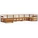 Set divani 7 pcs Naturale Legno di Acacia Massello - Foto miniatura 1