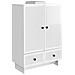 Credenza Bianco Lucido 66 x 34,5 x 95 cm Legno ingegnerizzato - Foto miniatura 2