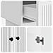 Credenza Bianco Lucido 66 x 34,5 x 95 cm Legno ingegnerizzato - Foto miniatura 7