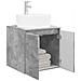 Mobile Lavabo da Parete Grigio Cemento 49,5 x 44,5 x 65 cm - Foto miniatura 2