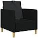 Divano con Storage Nero 72 x 78 x 87 cm Poliestere - Foto miniatura 4