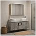 Set di Armadi da Bagno 4 pcs Grigio Cemento - Foto miniatura 4