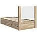 Struttura del letto con stoccaggio e testata Rovere Sonoma - Foto miniatura 7