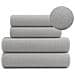 Set di asciugamani DIANA 2+2 - 50x90 cm + 70x140 cm - Grigio chiaro - 100% cotone - Design elegante - Foto miniatura 5