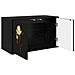 Mobile TV da Parete BREMEN 69 x 33 x 40 cm Rovere Nero - Foto miniatura 2