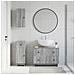 Set di armadietti da bagno in 3 pezzi EDE Sonoma grigio - Foto miniatura 7