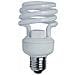 Lampadina fluorescente luce fredda 4000K E27 W25 V230 5Pz - Foto miniatura 4