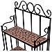 Supporto Esibizione Piante Modello Mosaico Colore Terracotta - Foto miniatura 4