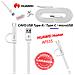 Cavo Usb Type-a / Type-c / Micro Usb Bianco Originale Ap55 - Foto miniatura 4