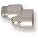 Raccordo Eccentrico Retrogruppo Cromato, Raccordo Eccentrico Attacchi Mf 1/2'' X 1/2'' Spostamento Mm 10 In Ottone Pulito Cromato - Foto miniatura 1