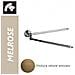 Fir Melrose Abme07b Porta Salviette Snodabile, Ottone Anticato - Foto miniatura 1