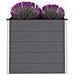 Fioriera Da Giardino In Wpc 100x50x91 Cm Grigia - Foto miniatura 3