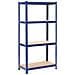 Questo resistente set di scaffali portaoggetti, composto da 2 ripiani, è la scelta ideale per cucine, lavanderie, scantinati, bagni, uffici e ovunque tu abbia bisogno di ulteriore spazio di archiviazione. I ripiani sono realizzati in MDF e supportati da un robusto telaio in acciaio con una capacità di carico fino a 320 kg. Caratterizzati da un design compatto, gli scaffali sfrutteranno al massimo lo spazio limitato. Grazie al trattamento di zincatura, le scaffalature sono res - Foto miniatura 6