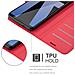 Custodia Compatibile Con Huawei Mate 10 Pro In Rosso Carminio - Coperchio Protettiva Con Chiusura Magnetica, Funzione Stand E Tasca Per Le Carte - Foto miniatura 4