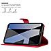 Custodia Compatibile Con Huawei Mate 10 Pro In Rosso Carminio - Coperchio Protettiva Con Chiusura Magnetica, Funzione Stand E Tasca Per Le Carte - Foto miniatura 6