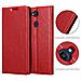 Custodia Compatibile Con Lg X Power 3 In Rosso Mela - Coperchio Protettiva Con Chiusura Magnetica, Funzione Stand E Tasca Per Le Carte - Foto miniatura 3