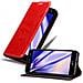Custodia Compatibile Con Lg X Power 3 In Rosso Mela - Coperchio Protettiva Con Chiusura Magnetica, Funzione Stand E Tasca Per Le Carte - Foto miniatura 4