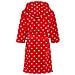 Kuschelweicher Fleece-bademantel, Morgenmantel Punkte, Oeko-tex 100, Vestaglia Bambina, Rosso (rot (original)), Taglia Produttore: 146/15 - Foto miniatura 3