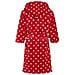 Kuschelweicher Fleece-bademantel, Morgenmantel Punkte, Oeko-tex 100, Vestaglia Bambina, Rosso (rot (original)), Taglia Produttore: 146/15 - Foto miniatura 5
