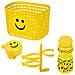 Unisex Baby Horse Set Di Accessori Per Bicicletta Per Bambini, Cestino, Campana, Borraccia, Rosa, Set Di Accessori Per Bicicletta Per Bambini, Cestino, Campana, Borraccia. , Giallo. , - - Foto miniatura 1