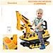 Escavatore Ruspa Giocattolo Cavalcabile per Bambini Peso max. 30 kg - Foto miniatura 5