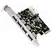 APPPCIE4P, PCIe, USB 3.0, Full-height, Windows 7 Home Basic, Windows 7 Home Basic x64, Windows 7 Home Premium, Windows 7 Home Premium x64, , Nero, Argento - Foto miniatura 1
