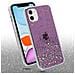 Custodia Compatibile Con Apple Iphone 11 Pro Max In Viola Con Glitter - Coperchio Protettivo In Silicone Tpu Flessibile Con Glitter Scintillanti - Foto miniatura 3