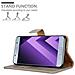 Custodia Compatibile Con Samsung Galaxy A7 2017 In Marrone Cappuccino - Coperchio Protettiva Con Chiusura Magnetica, Funzione Stand E Tasca Per Le Carte - Foto miniatura 3