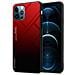 Custodia Compatibile Con Apple Iphone 12 Pro Max In Rosso - Nero - Coperchio Protettivo Bicolore In Vetro Temperato E Silicone Tpu - Foto miniatura 1