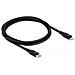 Cavo dati e cavo di ricarica USB Type-C per Lightning per iPhone, iPad e iPod da nero 1 m MFi - Foto miniatura 1
