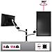 Dm651x2 Supporto Monitor - Supporto Per 1 Monitor Fino A 27” - Vesa 75/100 - Portata 8 Kg - Regolabile In Altezza - Inclinabile -90° +85° - Rotabile Di 360° - Foto miniatura 2